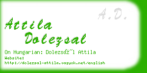 attila dolezsal business card